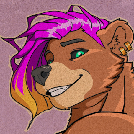 Portrait of a furry character